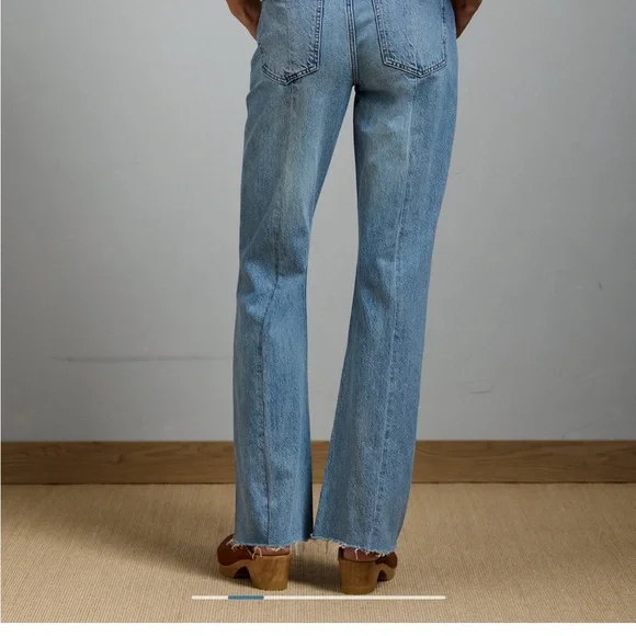 AE 77 Vintage Flare Medium Blue High-Rise Flare Jeans - Picture 12 of 16
